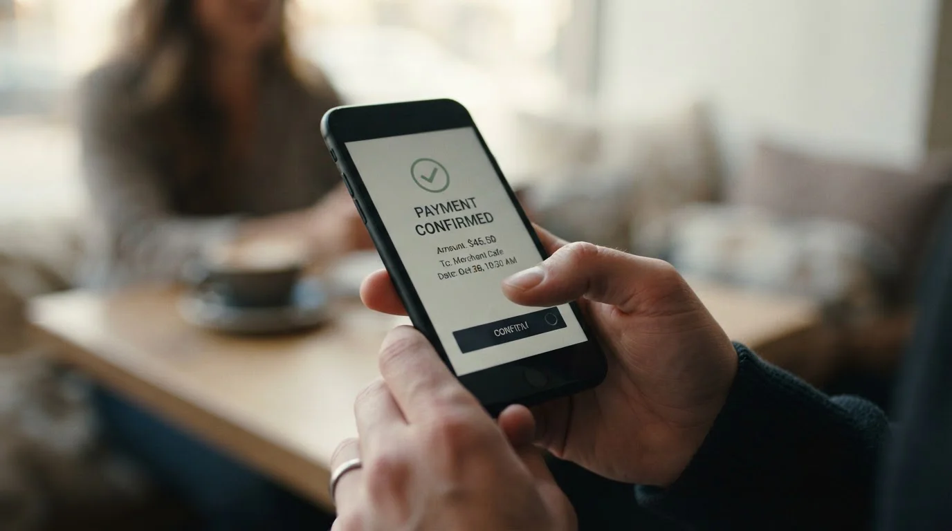 Smartphone s mobilní platební aplikací pro casino vklad