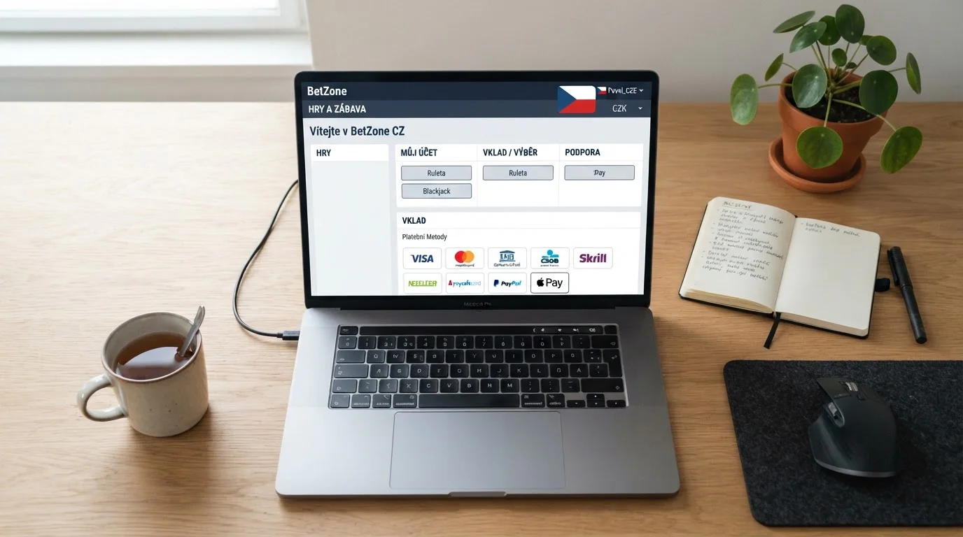 České licencované kasino platební metody na notebooku