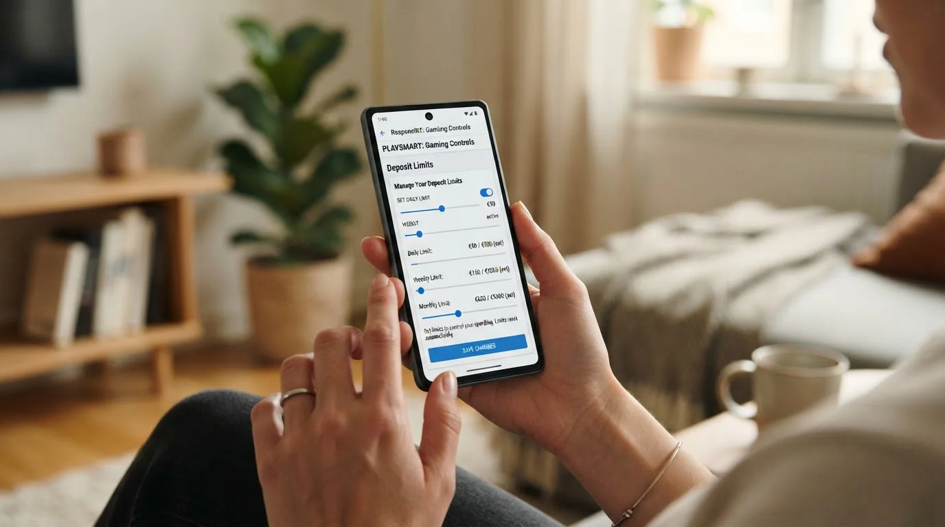 Nastavení denního limitu vkladu v mobilní casino aplikaci
