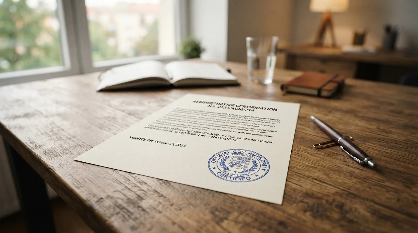 Licenční dokument českého regulátora MFČR