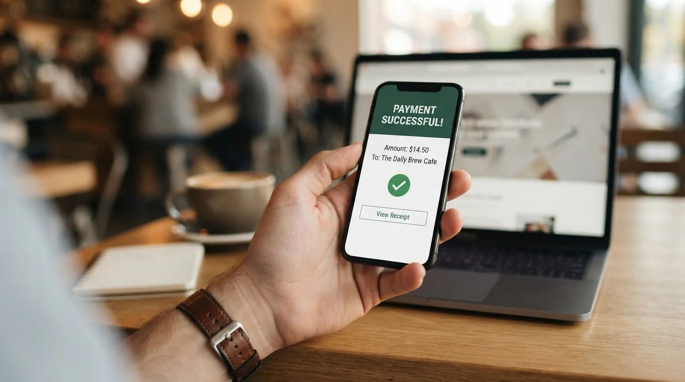 Mobilní telefon s Neteller aplikací a kasinovým rozhraním