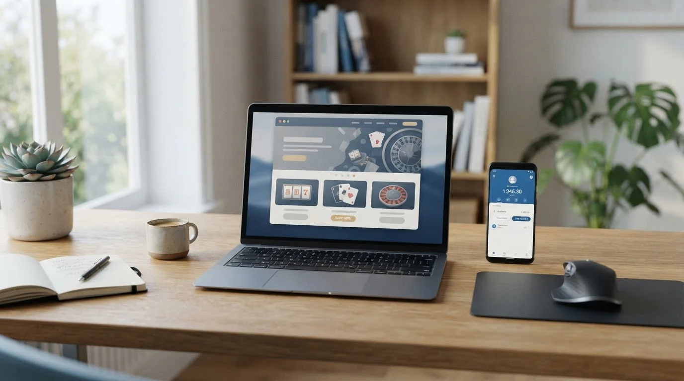 Neteller e-peněženka pro online kasina s mobilním telefonem a notebookem