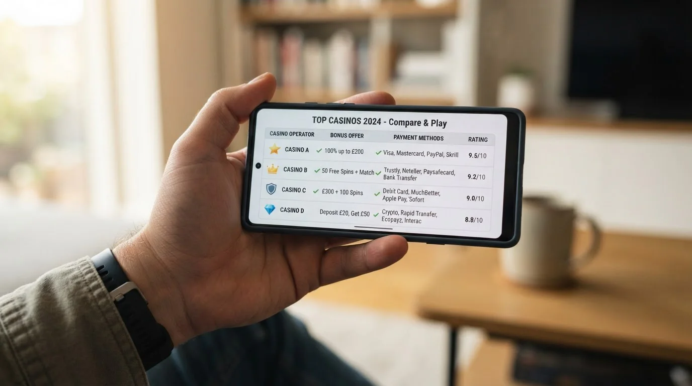Srovnání PayPal kasin na mobilním telefonu