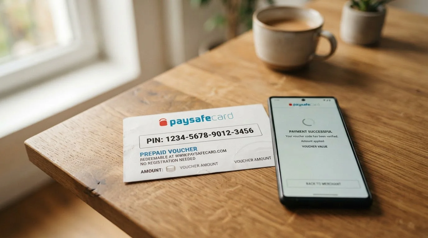 Paysafecard voucher jako předplacená platební metoda pro online casino
