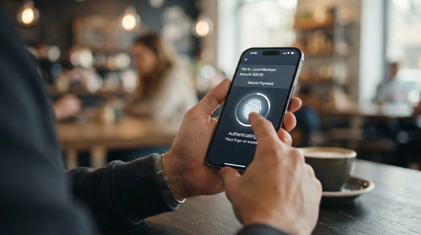 Proces mobilního vkladu s biometrickou autentifikací