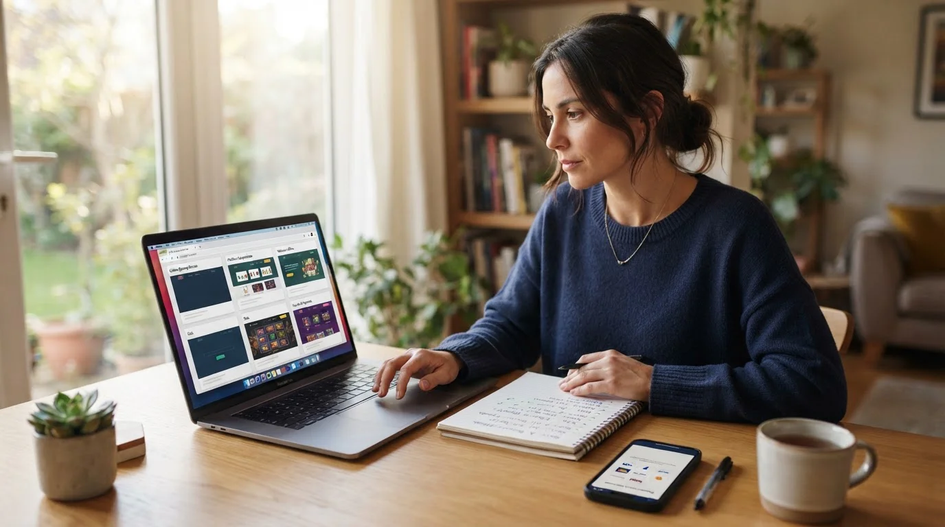 Zahraniční online kasina s mobilními platebními metodami na notebooku