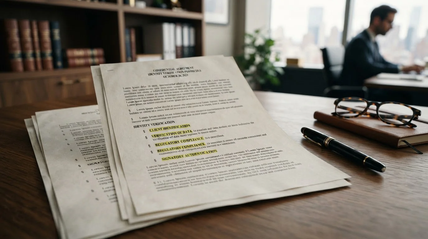 Dokument Zákona o hazardních hrách s paragrafem KYC/AML zvýrazněným